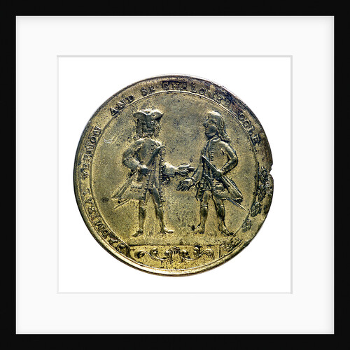 Medal commemorating Admiral Edward Vernon (1684-1757) and Admiral Edward Vernon (1684-1757), the attack on Cartagena, 1741; obverse by unknown