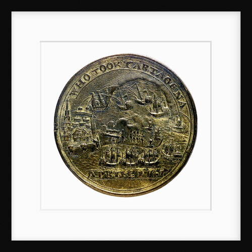 Medal commemorating Admiral Edward Vernon (1684-1757), Admiral Sir Chaloner Ogle (1681?-1750), and General Thomas Wentworth, the attack on Cartagena, 1741; reverse by unknown