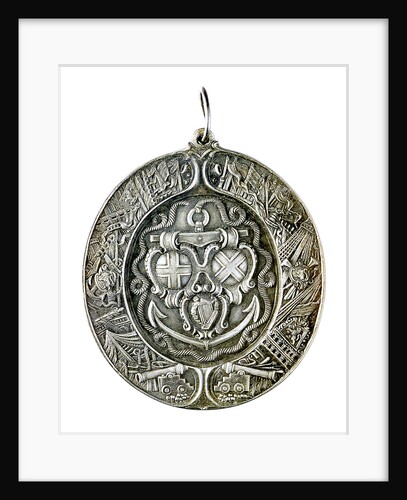 Naval reward medal; obverse by Thomas Simon