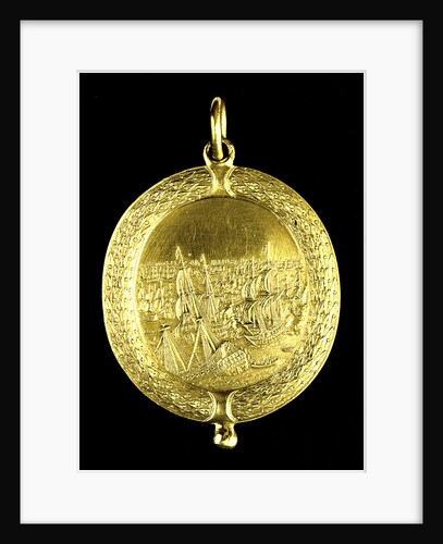Naval reward medal; reverse by Thomas Simon
