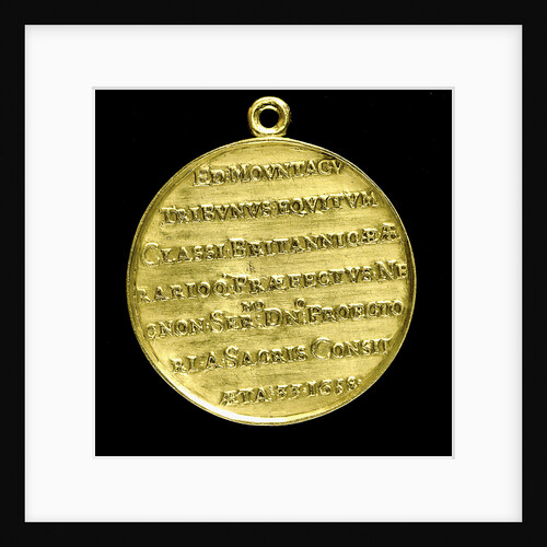 Medal commemorating Admiral Edward Montagu, 1st Earl of Sandwich (1625-1672); reverse by T. Simon