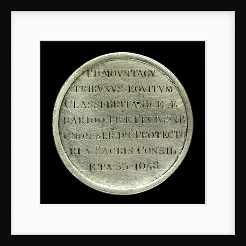 Medal commemorating Admiral Edward Montagu, 1st Earl of Sandwich (1625-1672); reverse by Stuart