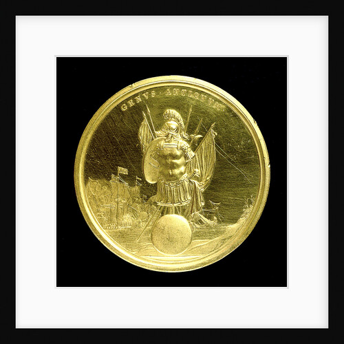 Naval reward medal; reverse by J. Roettier