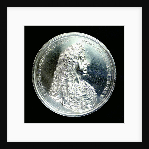 Naval reward medal; obverse by J. Roettier