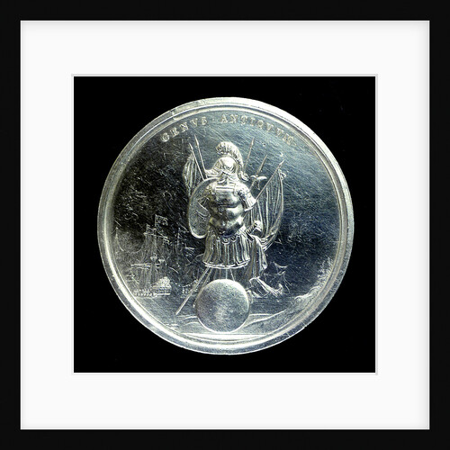 Naval reward medal; reverse by J. Roettier