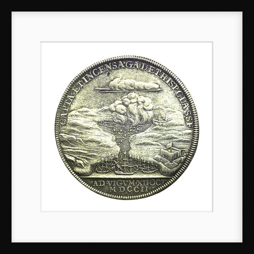 Medal commemorating the Expedition to Vigo Bay, 1702; reverse by J. Croker