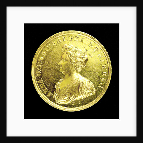 Medal commemorating the capture of Gibraltar and action off Malaga, 1704; obverse by John Croker