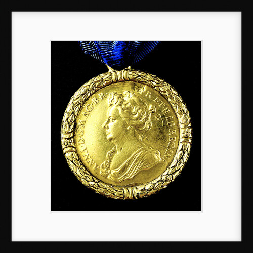 Medal commemorating the capture of Gibraltar, 1704; obverse by J. Croker