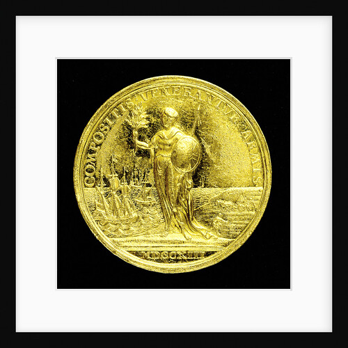 Medal commemorating the Peace of Utrecht, 1713; reverse by J. Croker