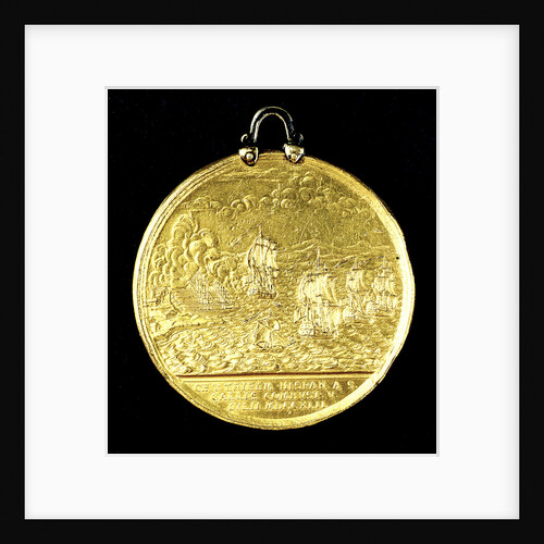 Medal commemorating the Spanish galleys destroyed, 1742; reverse by Thomas Pingo