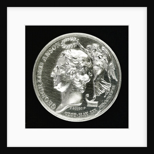 Medal commemorating the Battle of Cape Finisterre and Admiral Lord Anson's voyage, 1740-4; obverse by Thomas Pingo