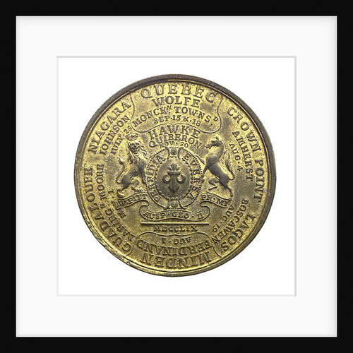 Medal commemorating the successes of 1758; reverse by Thomas Pingo