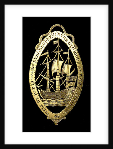 Badge commemorating the Battle of the Saints, 1782; reverse by unknown