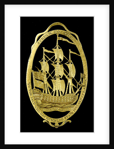 Badge commemorating the Battle of the Saints, 1782; reverse by unknown