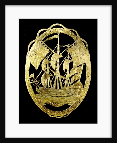 Badge commemorating the Battle of the Saints, 1782; reverse by unknown