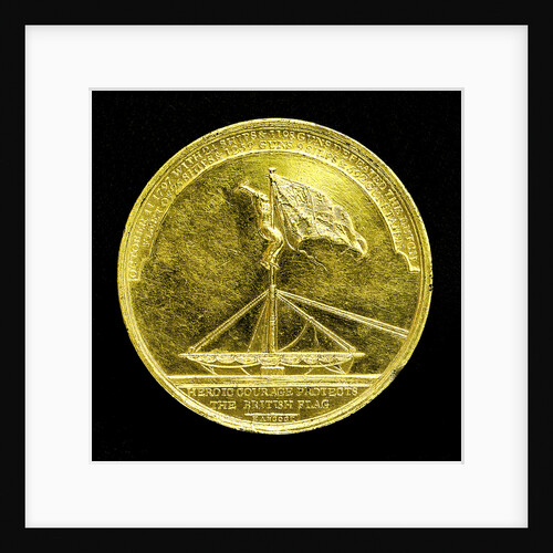 Badge commemorating the Battle of Camperdown, 1797 and Admiral of the Fleet, Adam Duncan (1731-1804); obverse by J.G. Hancock
