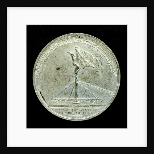 Badge commemorating the Battle of Camperdown, 1797 and Admiral of the Fleet, Adam Duncan (1731-1804); reverse by J.G. Hancock