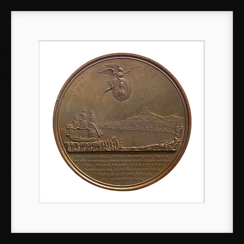 Medal commemorating King Ferdinand IV re-established at Naples, 1799 by Heinrich Kuchler