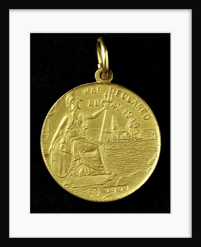 Medal commemorating the declaration of war, 1914; reverse by unknown