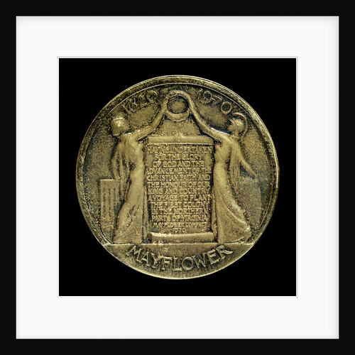 Medal commemorating the 350th anniversary of the sailing of the 'Mayflower', 1620-1970; reverse by Paul Vincze