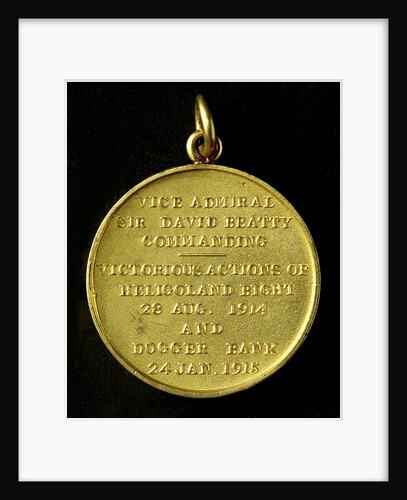 Medal commemorating the Heligoland Bight, 1914 and Dogger Bank, 1915; reverse by Marquis of Milford Haven