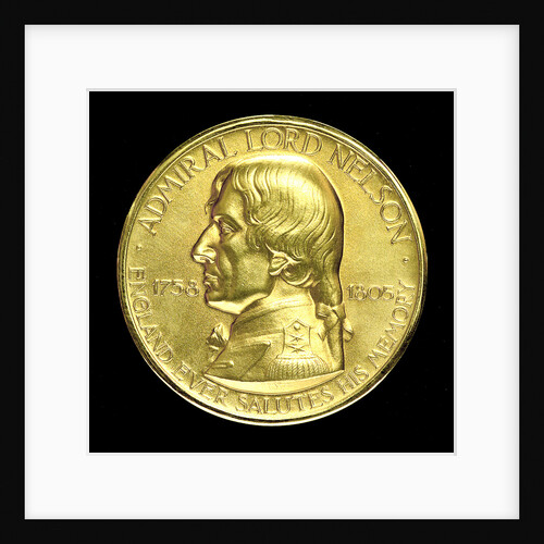 Medal commemorating the 150th anniversary of the Battle of Trafalgar; obverse by Paul Vincze