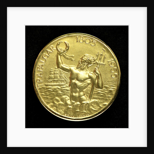 Medal commemorating the 150th anniversary of the Battle of Trafalgar; reverse by Paul Vincze