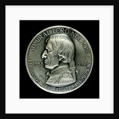 Medal commemorating the 200th anniversary of the birth of  Vice-Admiral Horatio Nelson, 1958; obverse by Paul Vincze
