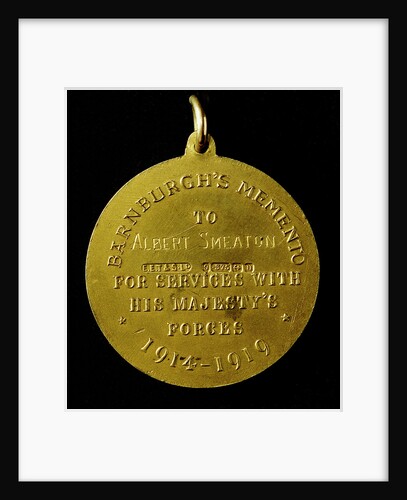 Medal, Barnburgh's Memento; reverse by unknown