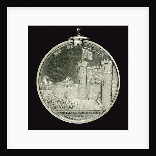 Medal commemorating the siege of Londonderry, 1688; reverse by W.S. Mossop