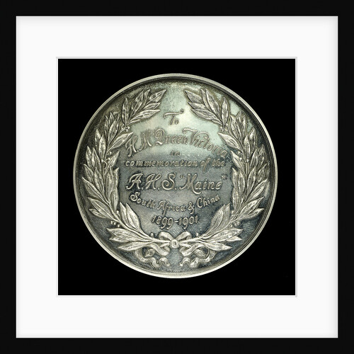 Medal commemorating AHS 'Maine' South Africa and China. 1899-1901; reverse by Tiffany & Co.