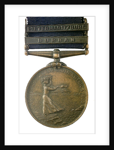 Medal commemorating the visit of the second Cruiser squadron to South Africa and South America, 1908; reverse by unknown