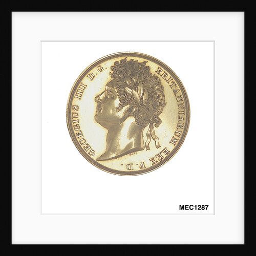 Medal commemorating the Coronation of George IV, 1821 by R.P.