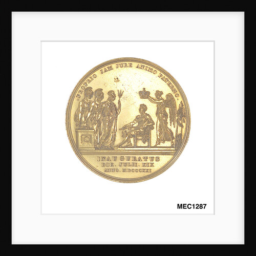 Medal commemorating the Coronation of George IV, 1821 by R.P.