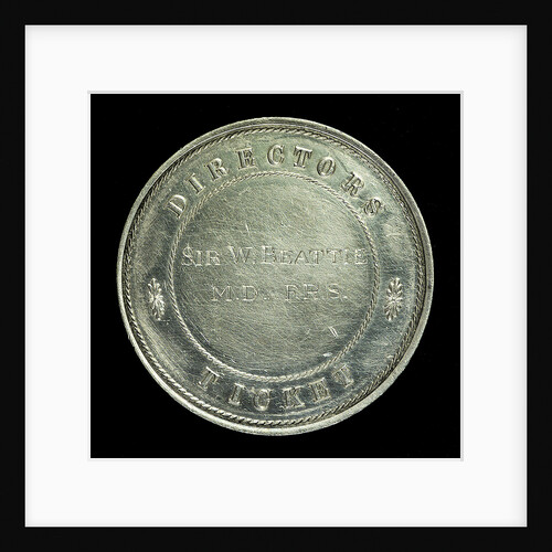 London and Greenwich Railway Director's Pass; reverse by Howe