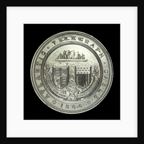 Medal commemorating laying of the Atlantic cable, 1866; obverse by J.S.