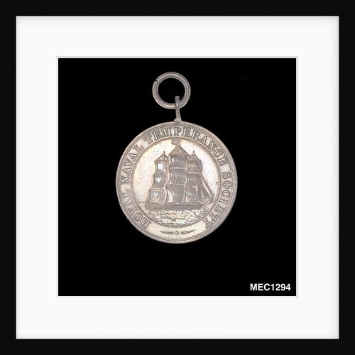 Medal commemorating the Royal Naval Temperance Society, 1868 by unknown