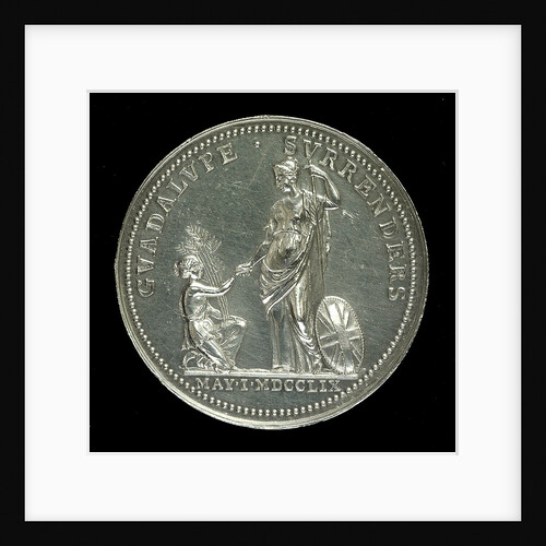 Medal commemorating the capture of Guadeloupe, 1759; obverse by Stuart