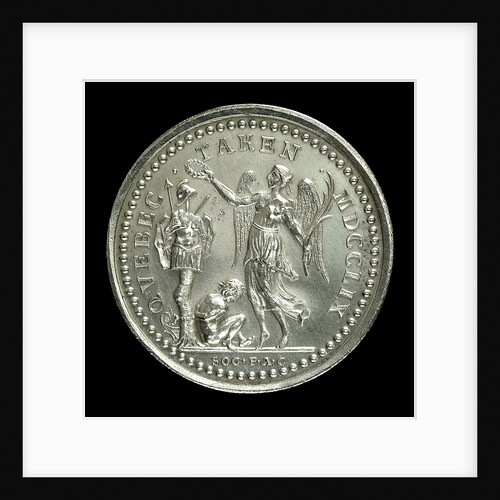 Medal commemorating the capture of Quebec, 1759; reverse by Thomas Pingo