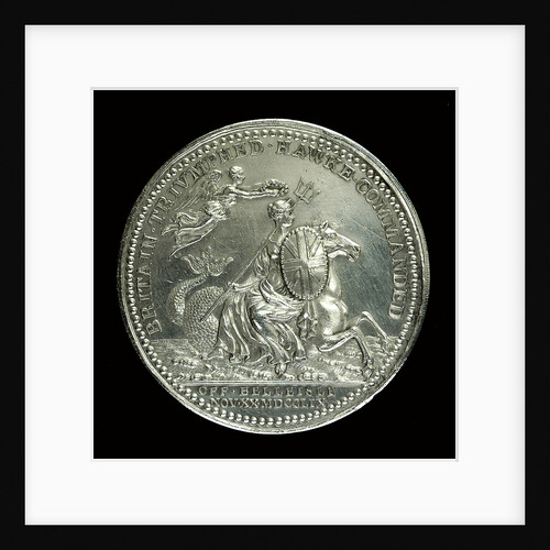 Medal commemorating the Battle of Quiberon Bay, 1759; obverse by Thomas Pingo