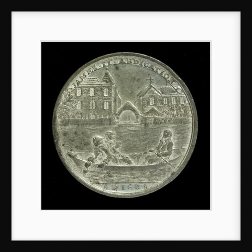 Medal commemorating the abdication of King James II, 1688; reverse by unknown