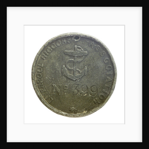 Badge of the Liverpool Riggers Association; reverse by W.J. Taylor
