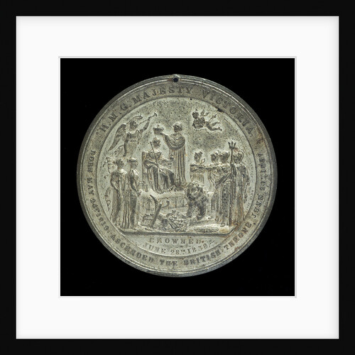 Medal commemorating Queen Victoria's coronation, 1837; reverse by Davis