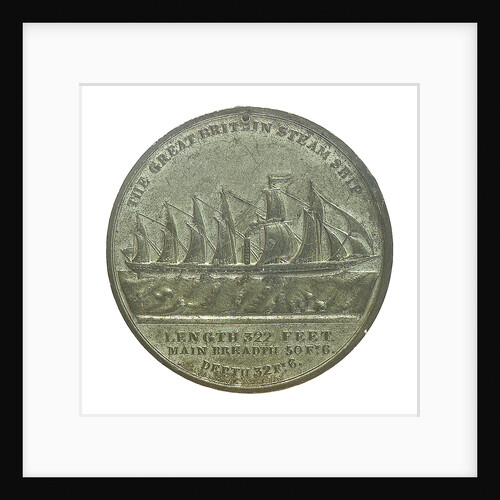 Medal commemorating the SS 'Great Britain'; reverse by E. Avern
