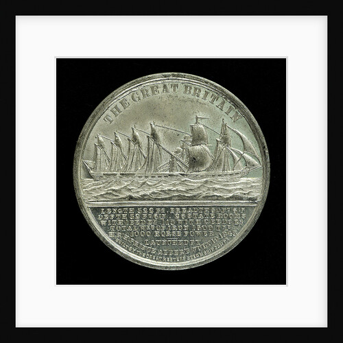 Medal commemorating the SS 'Great Britain'; reverse by J. Davis