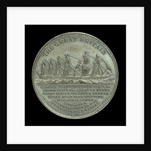 Medal commemorating the SS 'Great Britain'; reverse by J. Davis