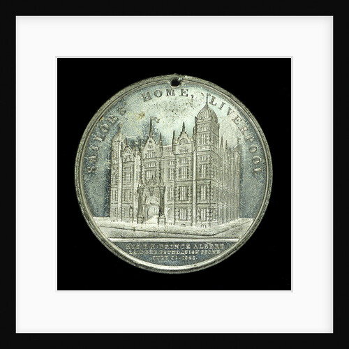Medal commemorating the Sailors' Home, Liverpool; reverse by unknown