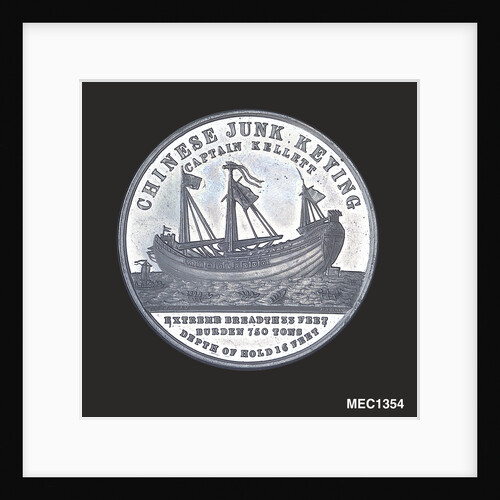 Medal commemorating the Chinese junk 'Keying' by T. Halliday