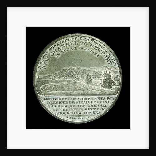 Medal commemorating The Tees Navigation Company; reverse by unknown