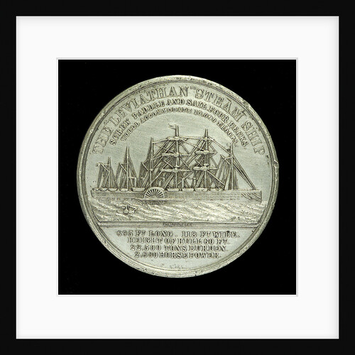 Medal commemorating the SS 'Leviathan'; reverse by Allen & Moore